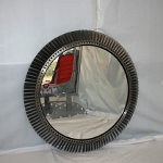 Hand Polished Jet Fan Blade Mirror